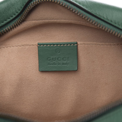 Gucci Calfskin Matelasse Small GG Marmont Chain Shoulder Bag Emerald Green 6 of 11
