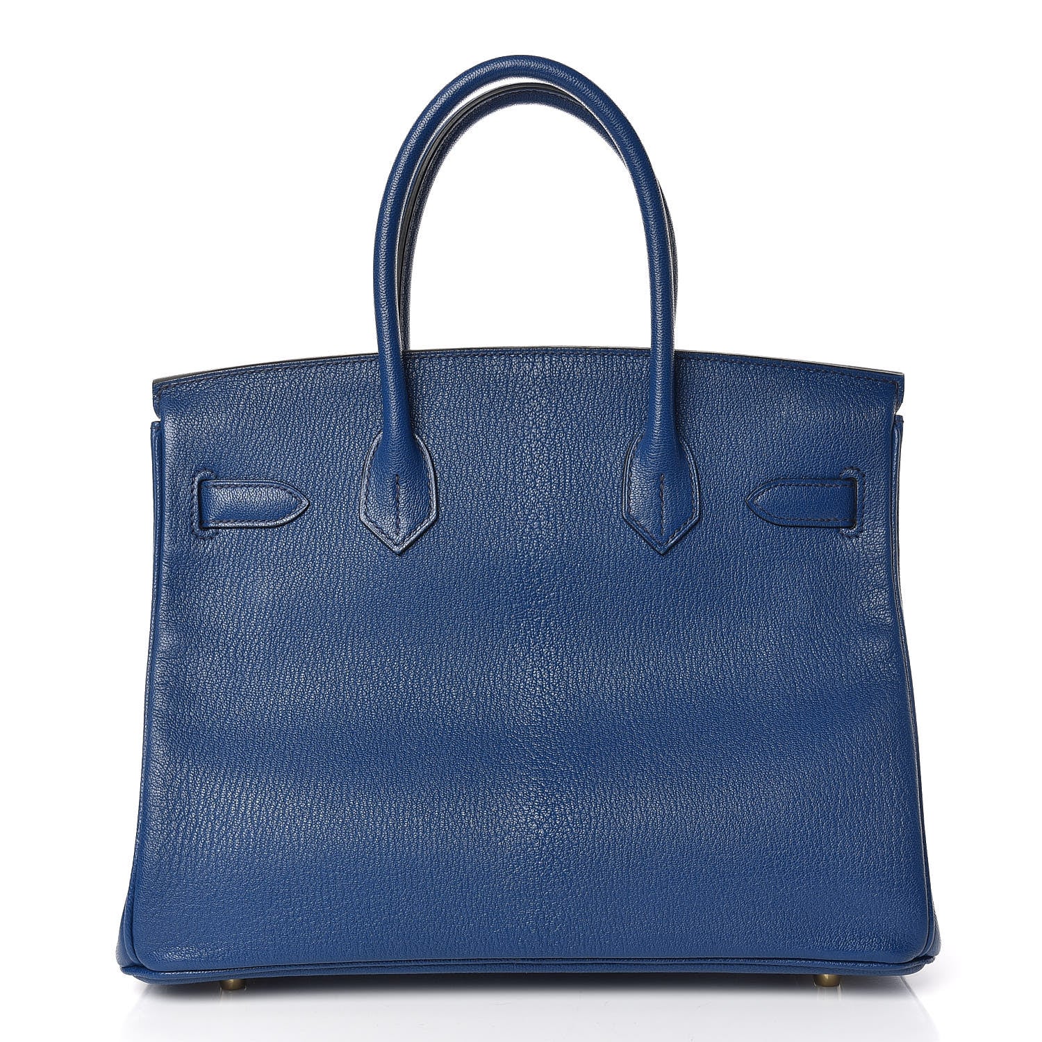 Hermes Chevre Mysore Bi-Color Horseshoe Birkin 30 Bleu Sapphire Paon 5 of 37