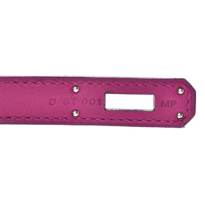 Hermes Swift Kelly Cut Clutch Pochette Rose Pourpre 7 of 22