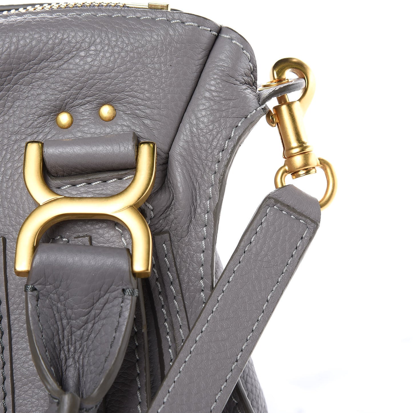 Calfskin Medium Marcie Satchel Cashmere Grey