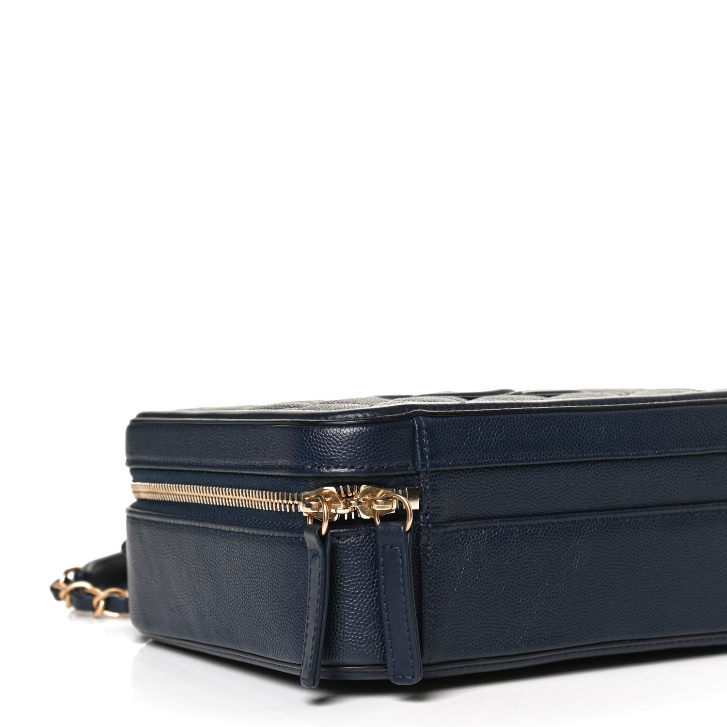 Chanel Caviar Quilted Medium CC Filigree Vanity Case Navy 9 of 12