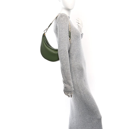 Loewe Satin Calfskin Jacquard Luna Bag Avocado Green 2 of 11