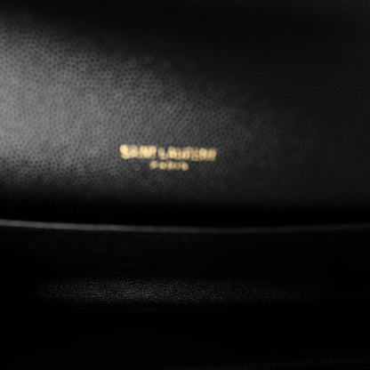 Saint Laurent Grain de Poudre Uptown Chain Wallet Black 4 of 9