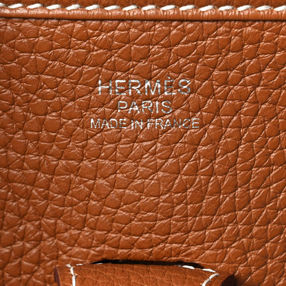 Hermes Taurillon Clemence Evelyne III PM Gold 6 of 9