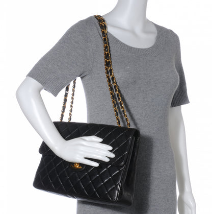 Chanel Lambskin Jumbo Flap Black 2 of 10