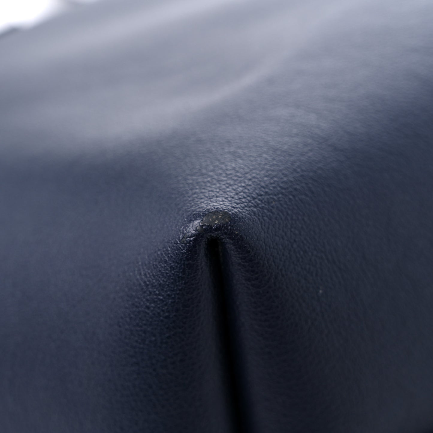 Calfskin Large Shopping Tote Navy