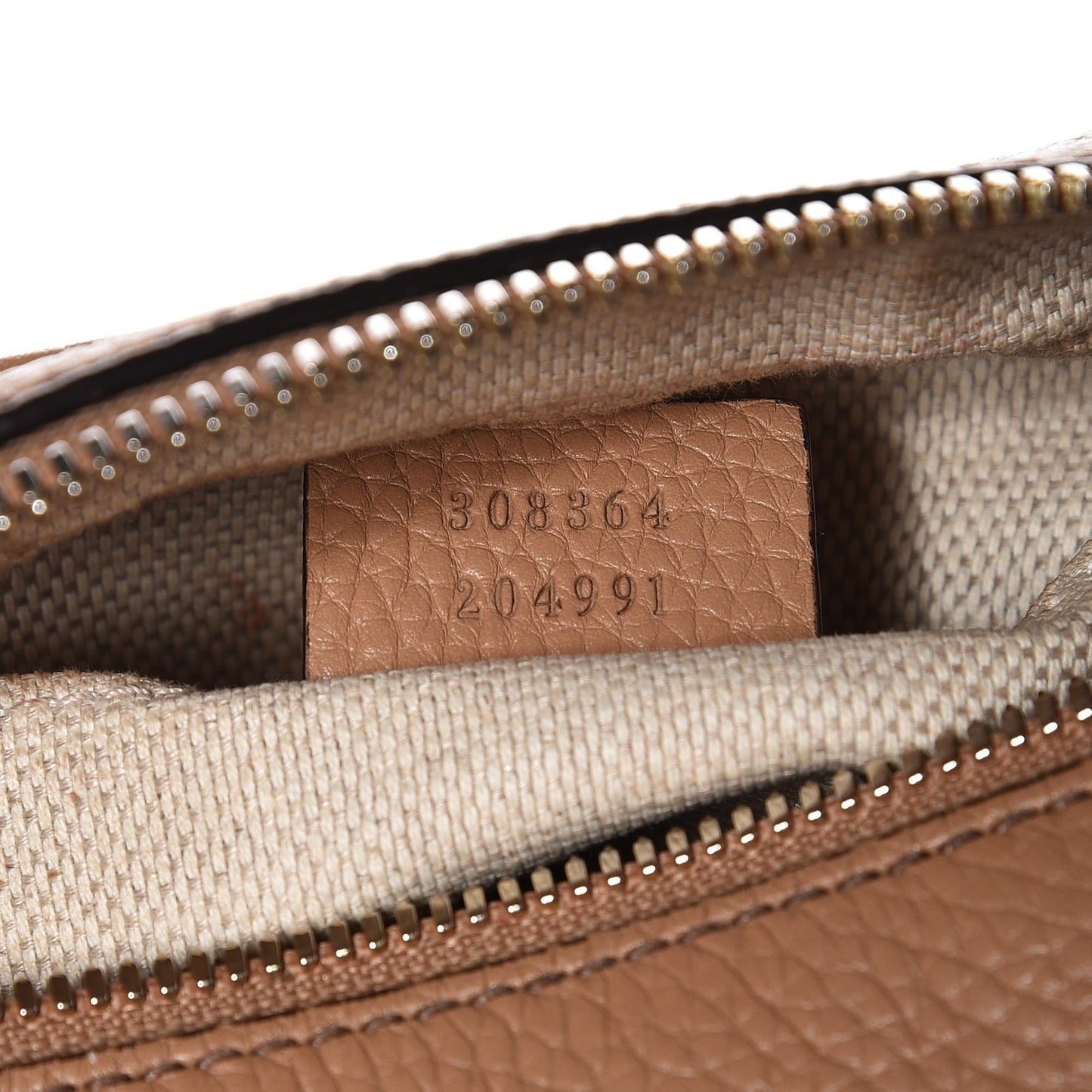 Pebbled Calfskin Small Soho Disco Bag Camelia