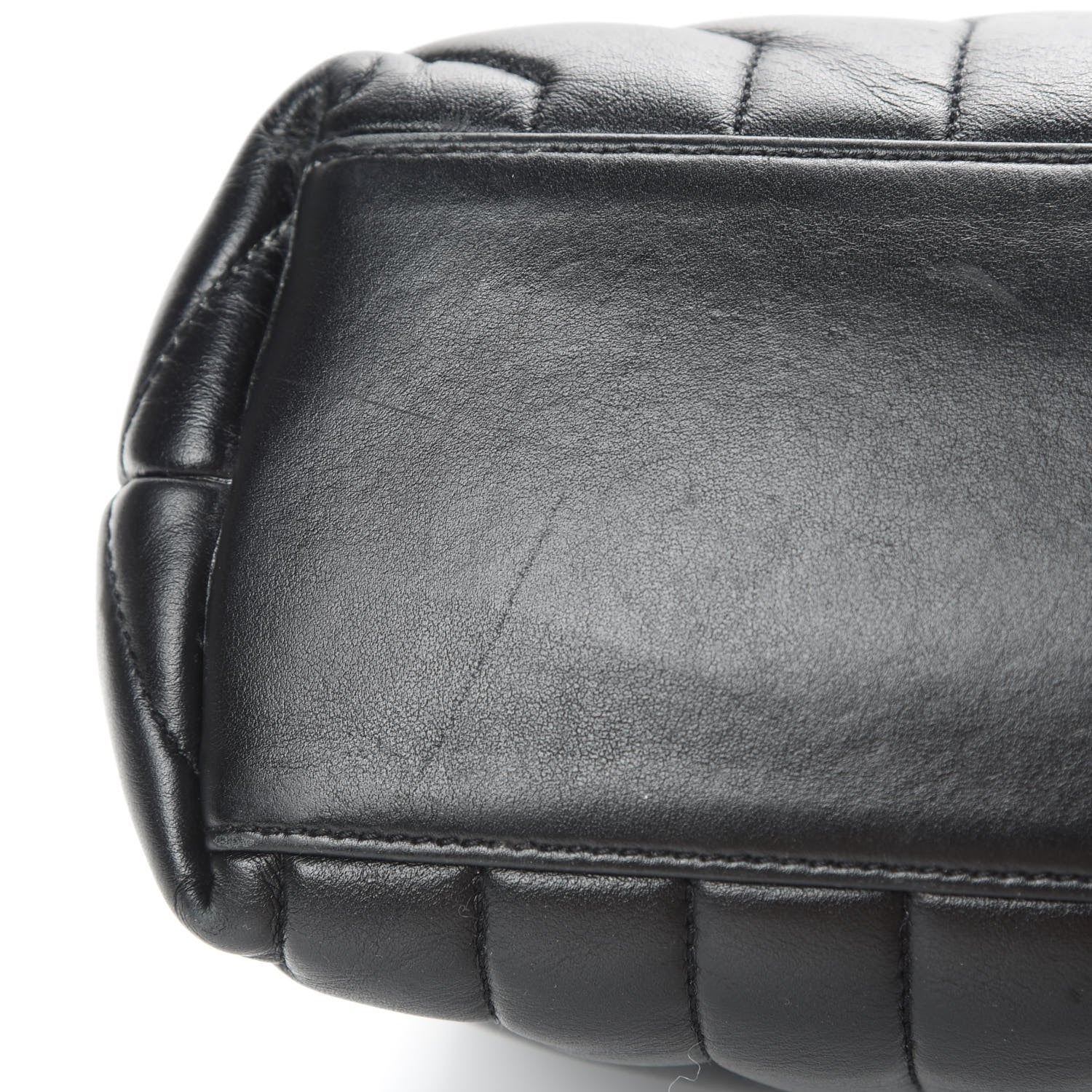 Saint Laurent Calfskin Y Quilted Monogram Medium Loulou Chain Satchel Black 16 of 17
