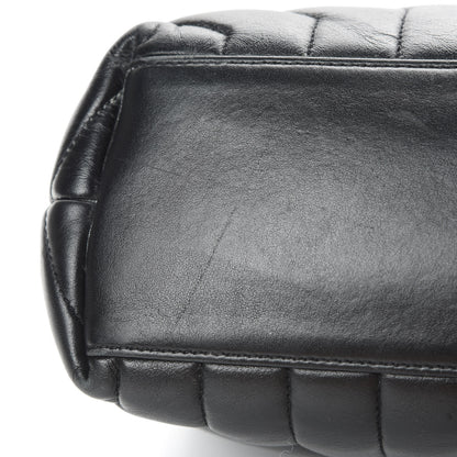 Saint Laurent Calfskin Y Quilted Monogram Medium Loulou Chain Satchel Black 16 of 17