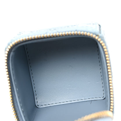 Christian Dior Patent Cannage Cube Wristlet Blue 5 of 6