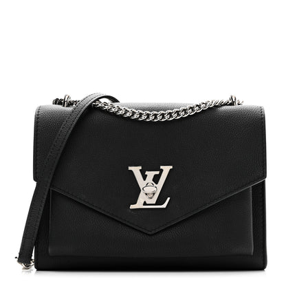 Louis Vuitton Soft Calfskin My Lockme Chain Bag BB Black 1 of 10