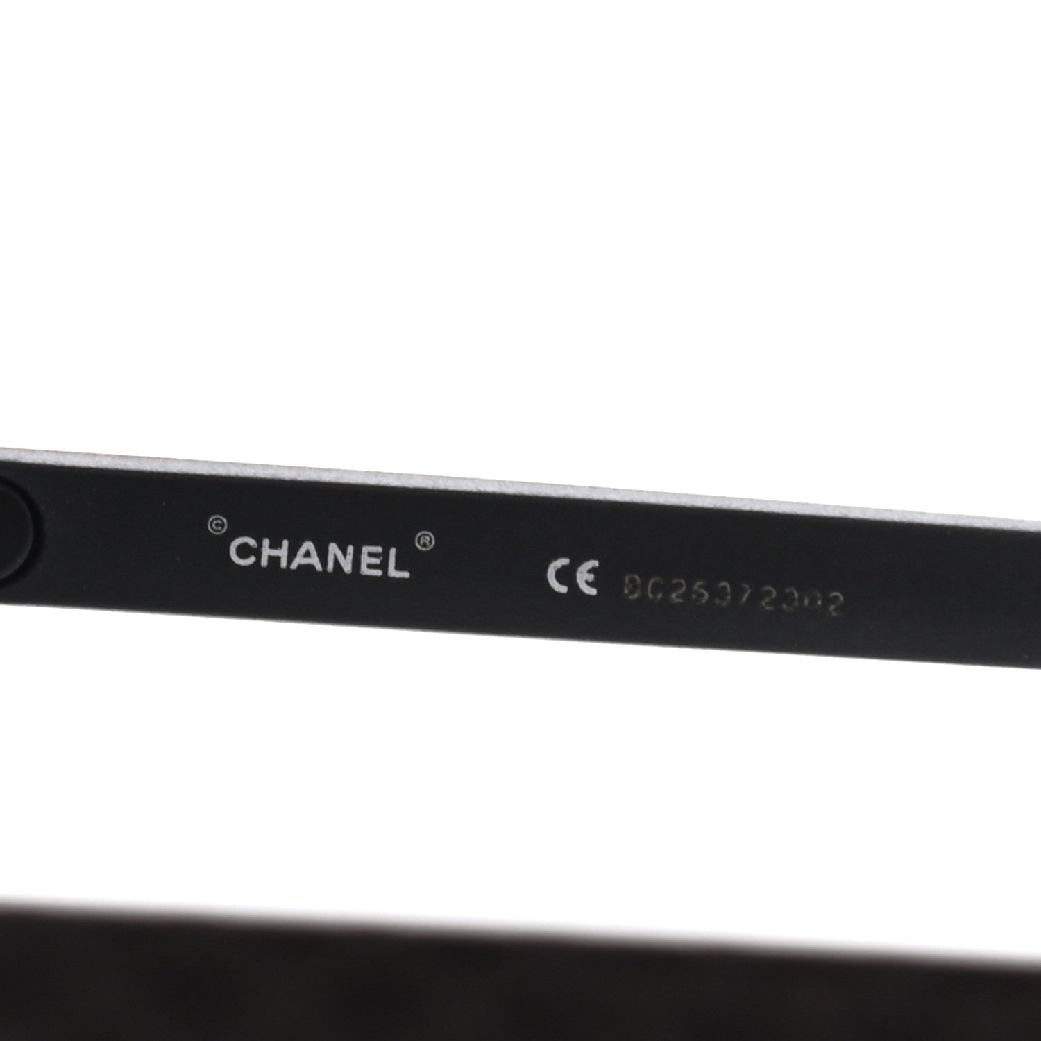 Chanel Acetate Square Sunglasses Black 6 of 7