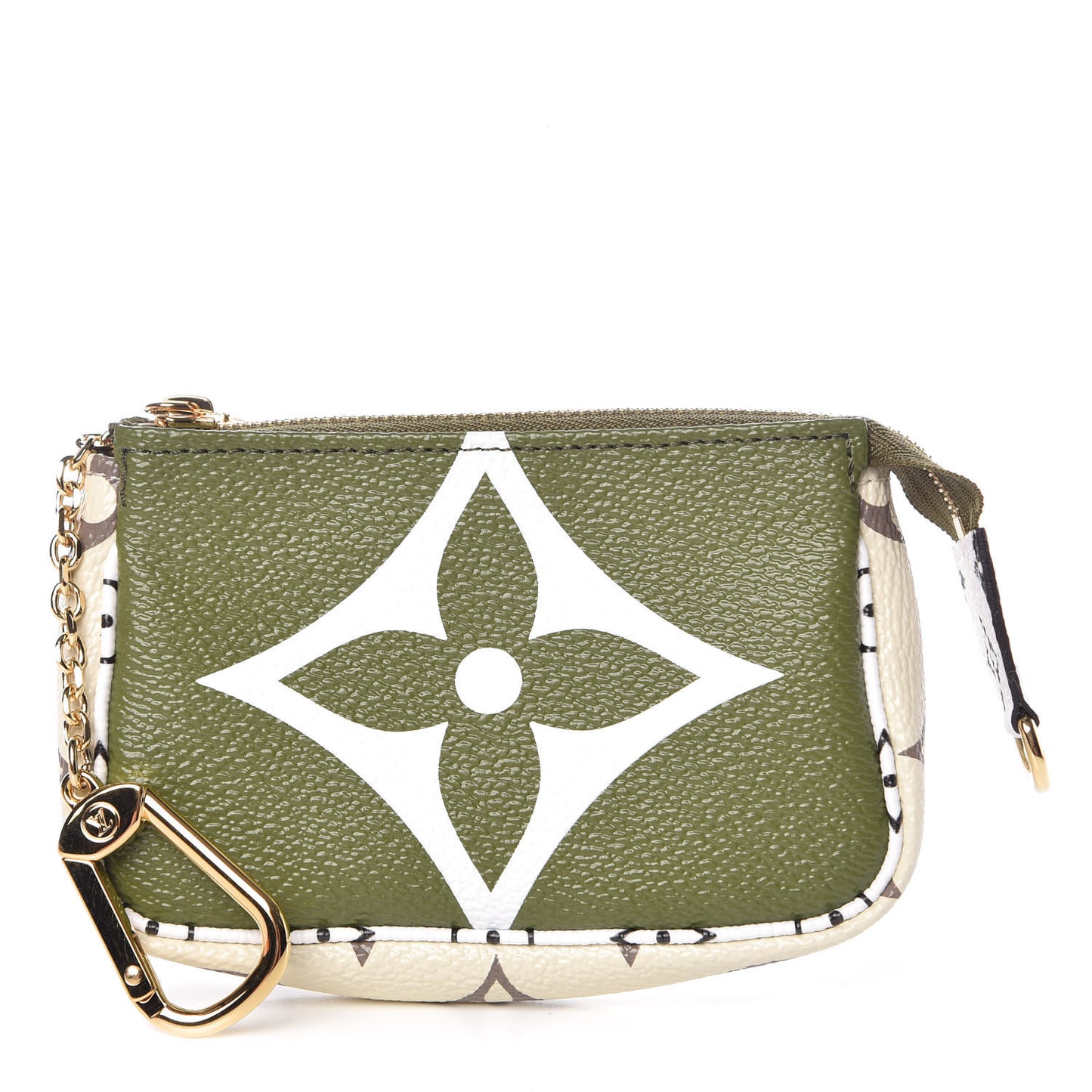 Monogram Giant Micro Pochette Accessories Kaki White