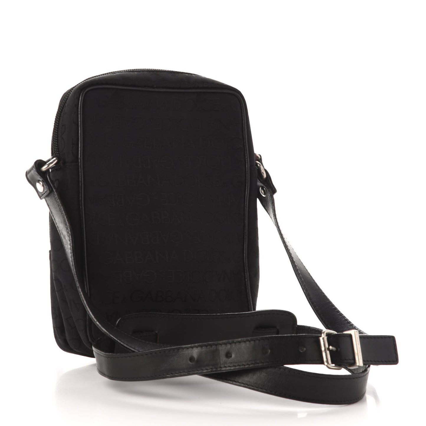 Nylon Monogram Messenger Black