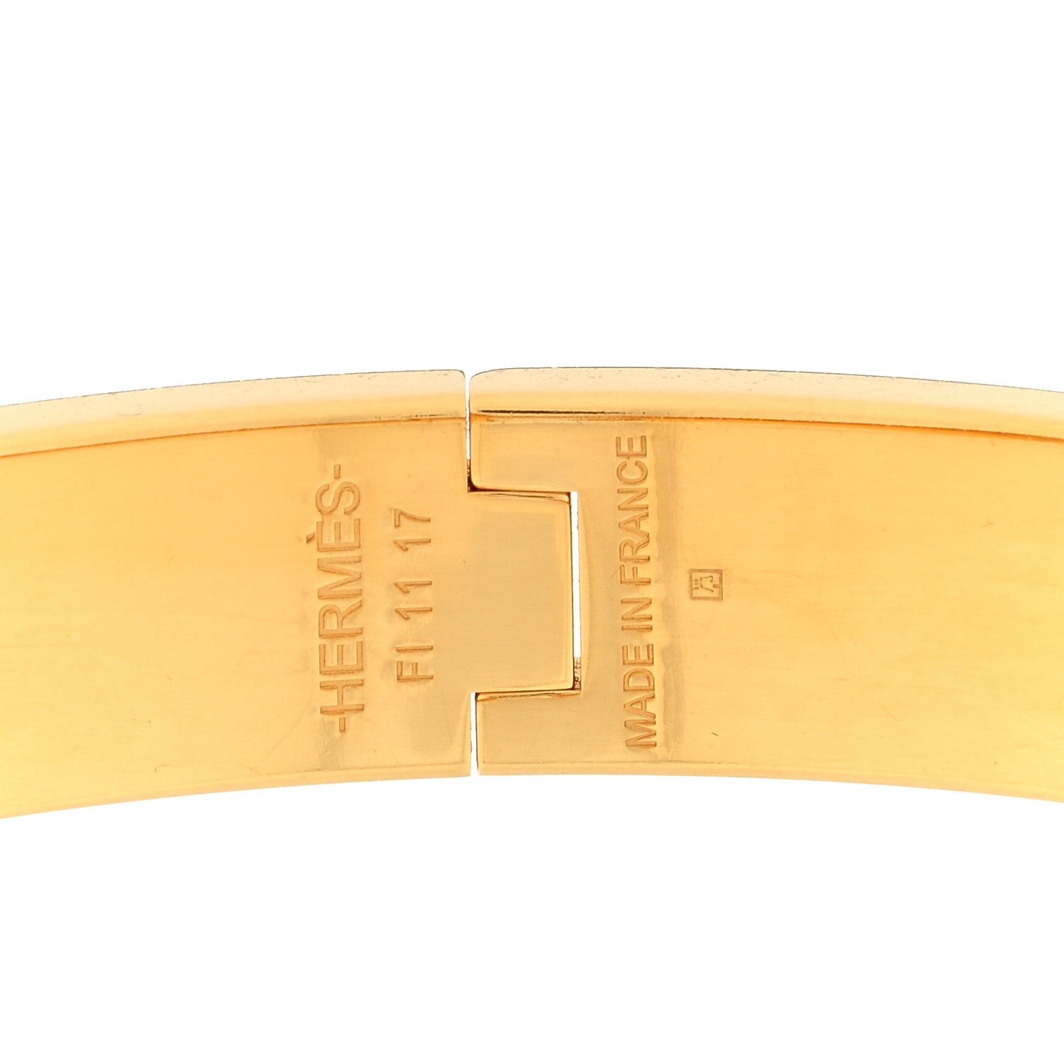 Hermes Enamel Narrow Clic Clac H Bracelet GM Rouge Corail 2 of 3