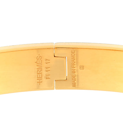 Hermes Enamel Narrow Clic Clac H Bracelet GM Rouge Corail 2 of 3