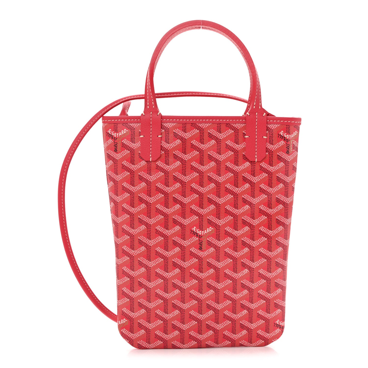 Goyard Goyardine Le Jardin Poitiers Tote PM Fuchsia 1 of 10