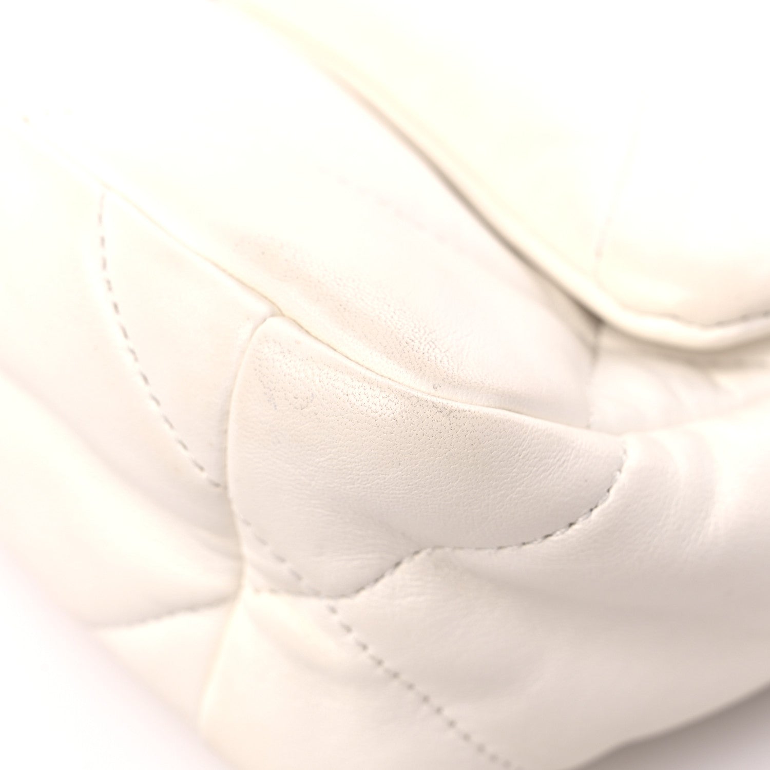 Chanel Lambskin Quilted Medium Chanel 19 Flap White 9 of 13