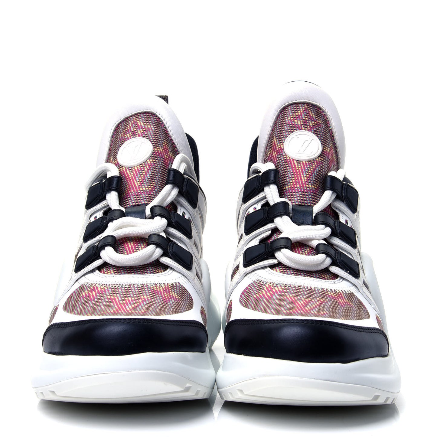 Calfskin Nylon LV Pop Archlight Sneaker 37 Rose