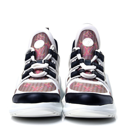 Louis Vuitton Calfskin Nylon LV Pop Archlight Sneaker 37 Rose 2 of 10