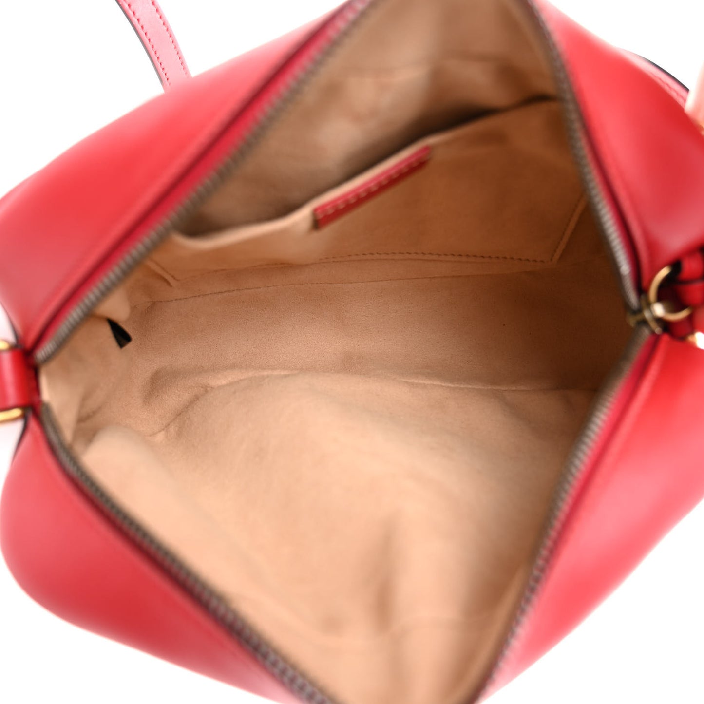 Calfskin Matelasse Small GG Marmont Chain Shoulder Bag Hibiscus Red