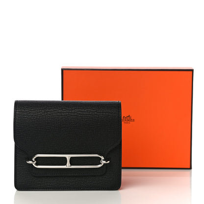 Hermes Chevre Mysore Roulis Slim Wallet Black 12 of 12