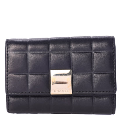 Chanel Lambskin Chocolate Bar 6 Key Holder Blue 1 of 9