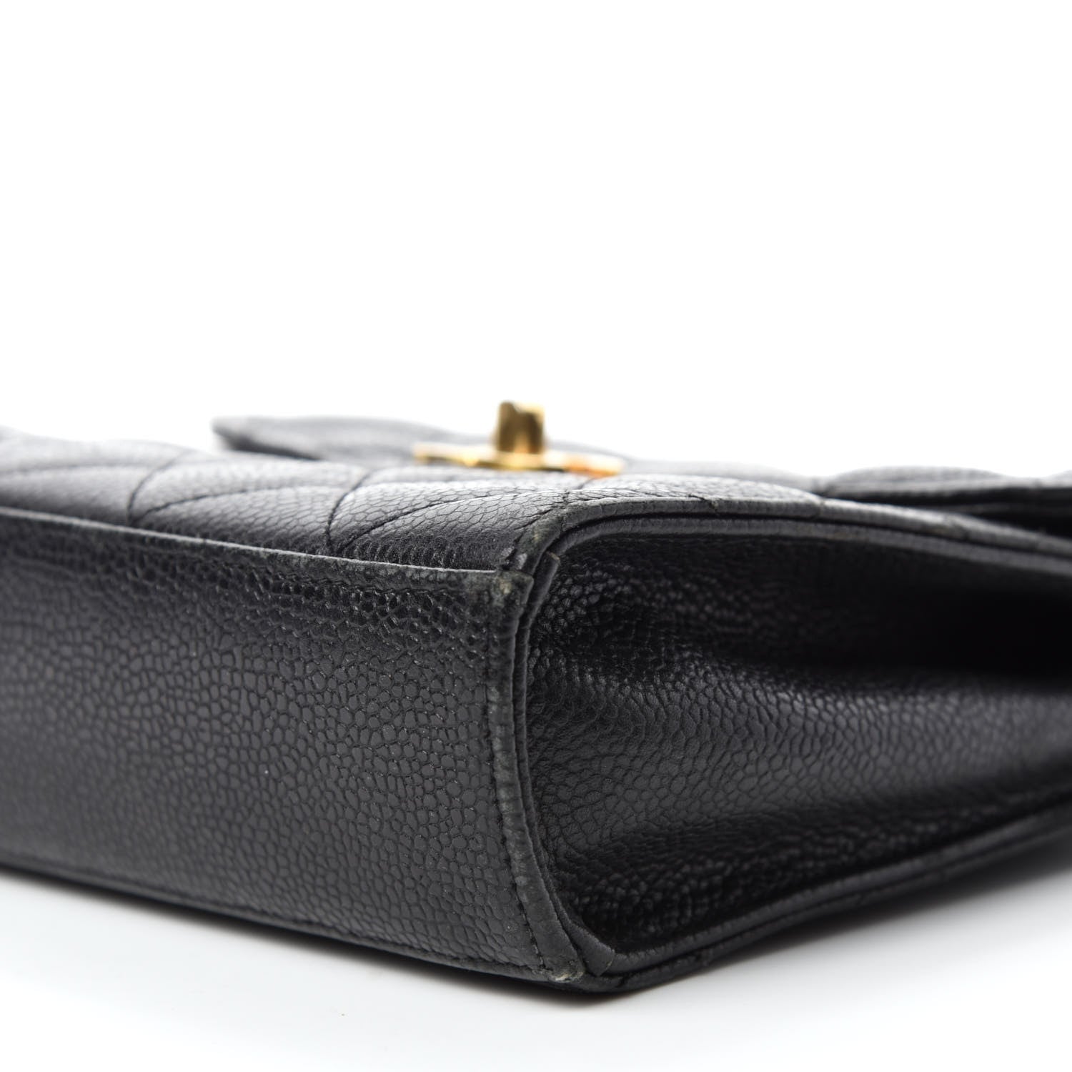 Chanel Caviar Quilted Single Flap Shoulder Bag Black 7 of 11