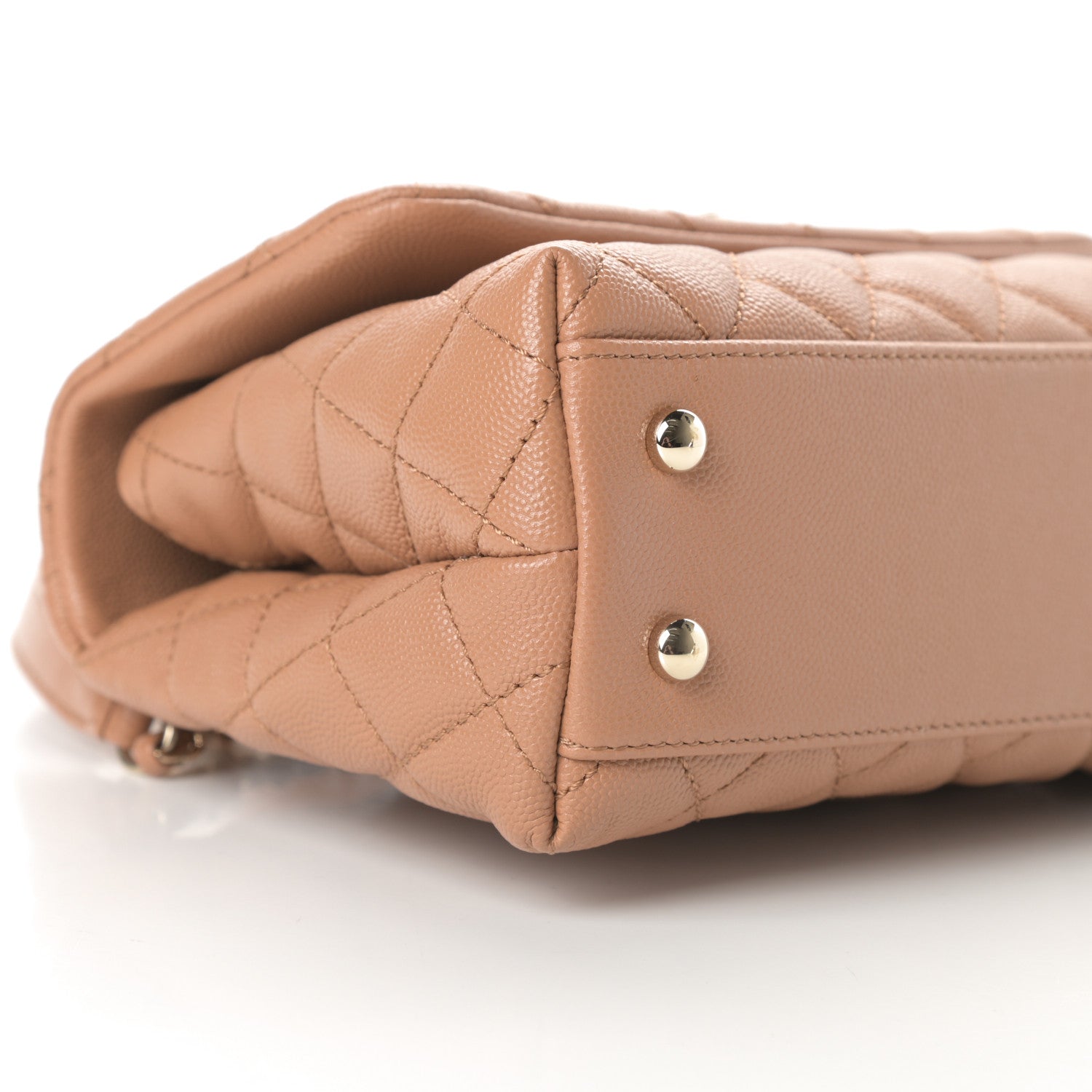 Chanel Caviar Quilted Mini Coco Handle Flap Brown 9 of 11