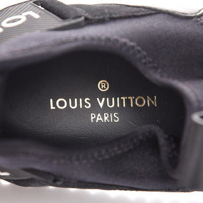 Louis Vuitton Calfskin Fabric Run Away Sneakers 35 Black 7 of 7