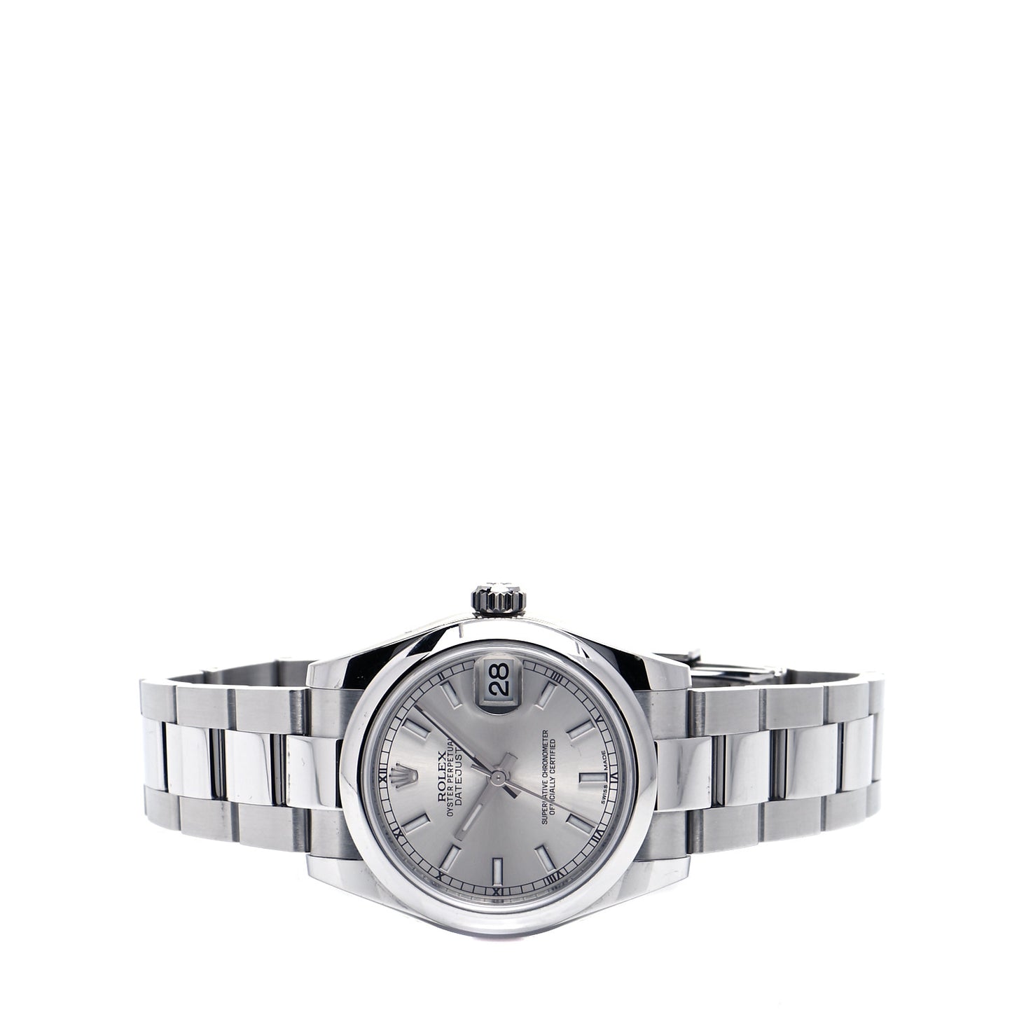 Stainless Steel 31mm Oyster Perpetual Datejust Watch Silver 178240