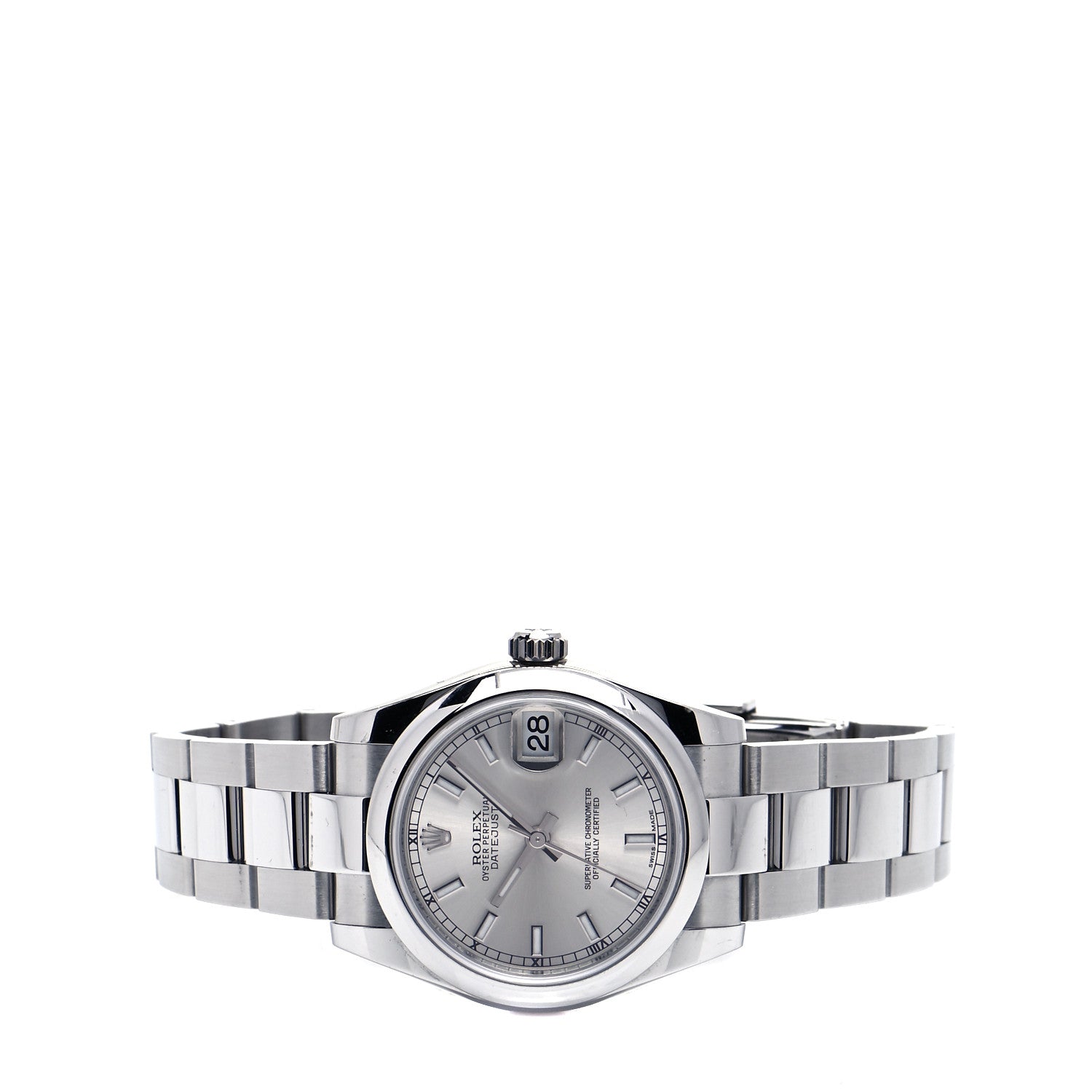 Rolex Stainless Steel 31mm Oyster Perpetual Datejust Watch Silver 178240 2 of 6