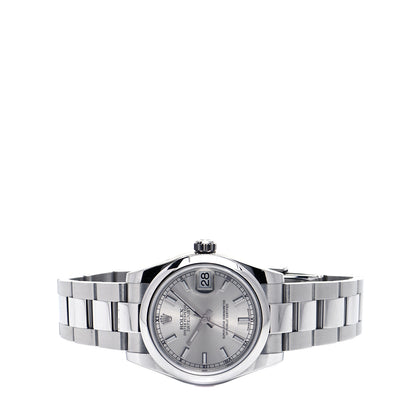 Rolex Stainless Steel 31mm Oyster Perpetual Datejust Watch Silver 178240 2 of 6