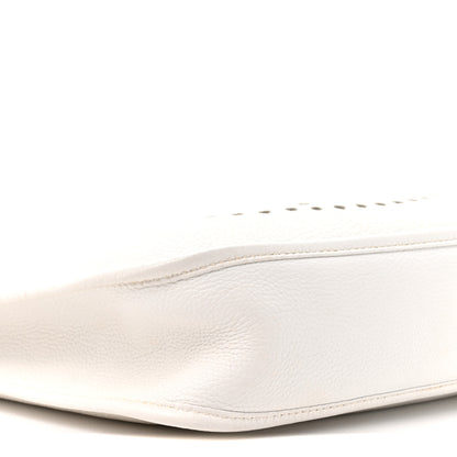 Hermes Taurillon Clemence Amazone Evelyne II PM White 10 of 11