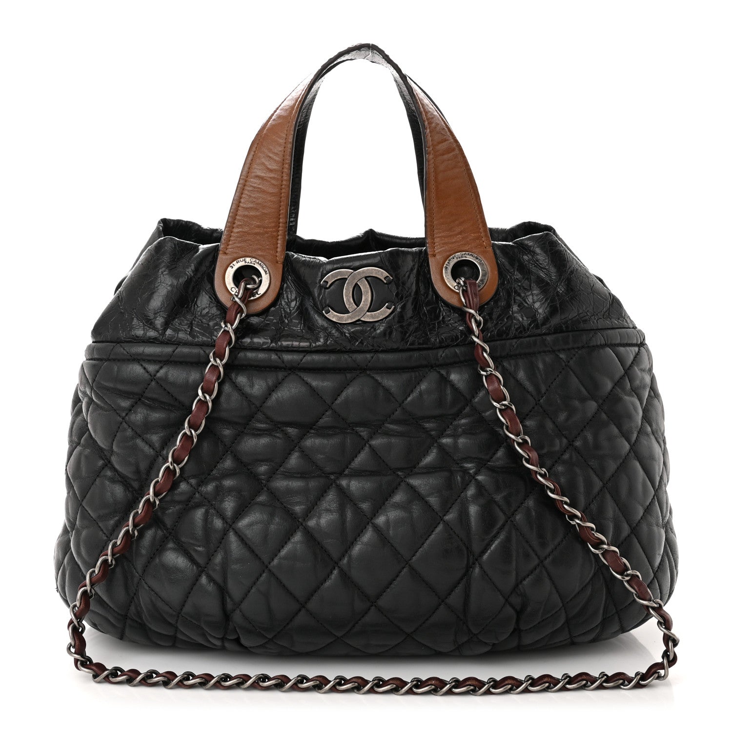 Chanel Iridescent Calfskin In The Mix Tote Black 1 of 10