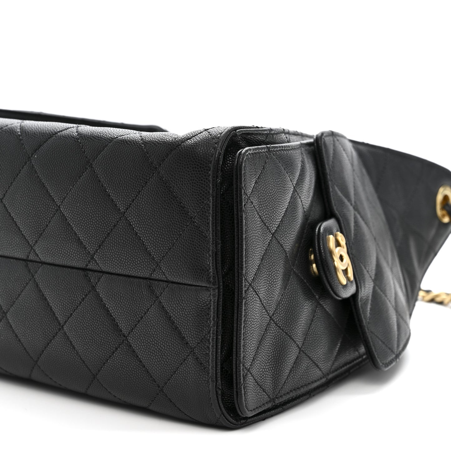 Caviar Quilted Small Chanel 25 Handbag Black