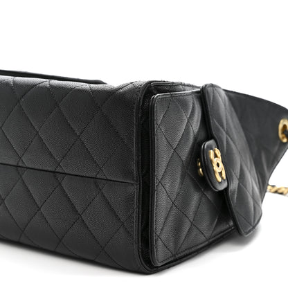 Chanel Caviar Quilted Small Chanel 25 Handbag Black 9 of 12