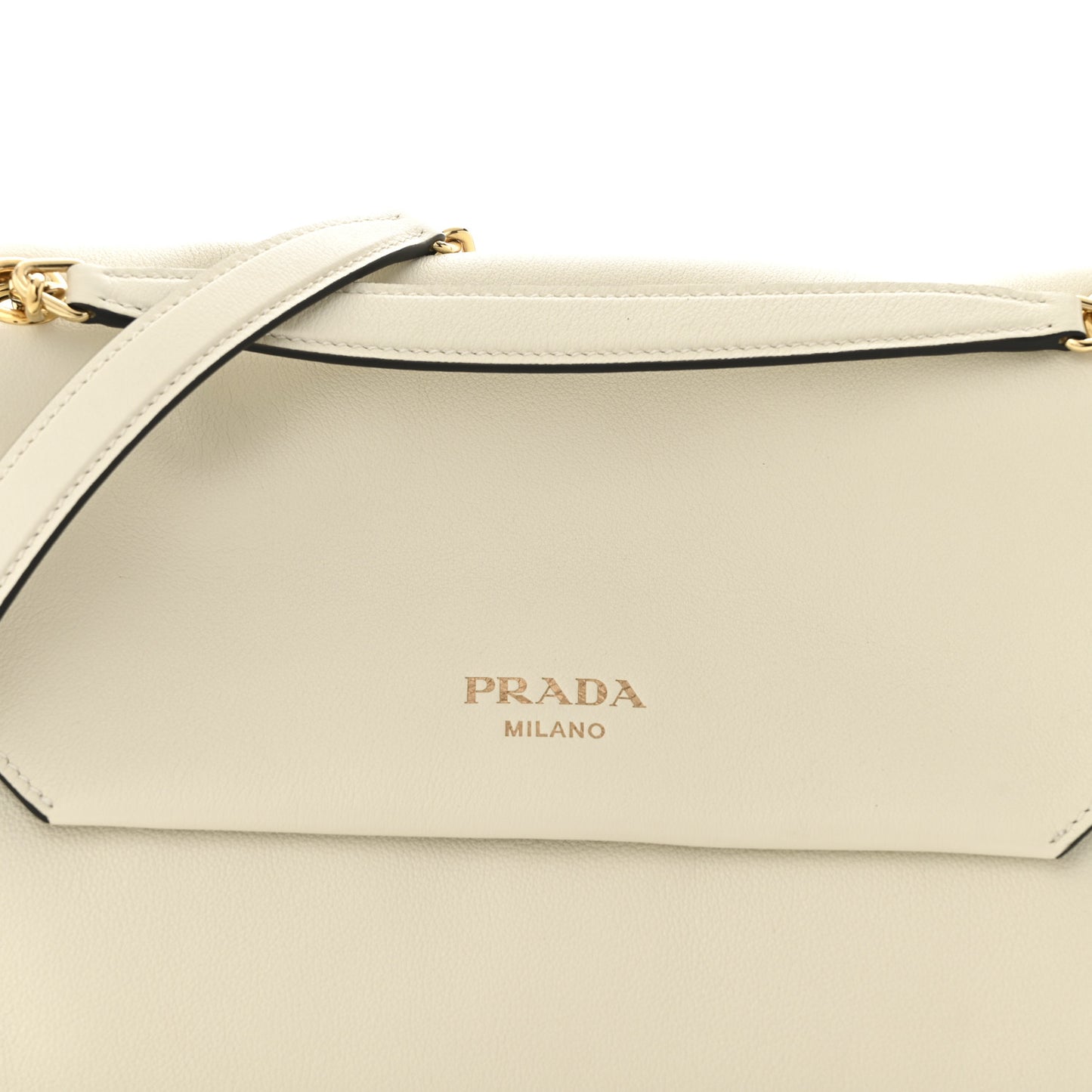 Soft Grain Calfskin Medium Doux Shoulder Bag White