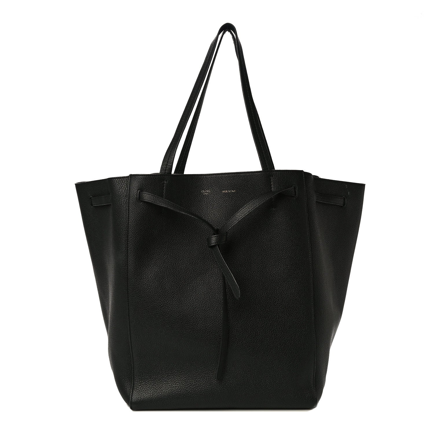 Celine Soft Grained Calfskin Medium Belt Cabas Phantom Black 1 of 13