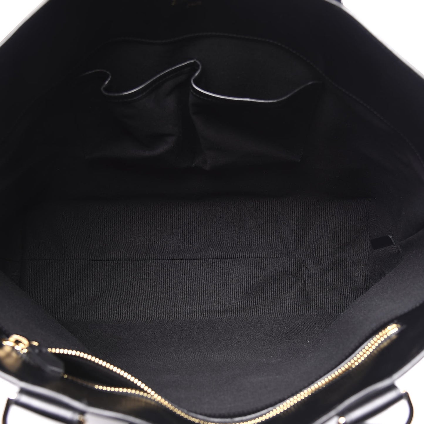 Calfskin Shopper Tote Black