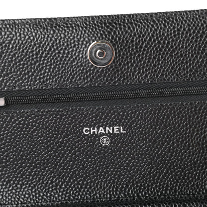 Chanel Caviar Quilted Wallet On Chain WOC Black 6 of 10