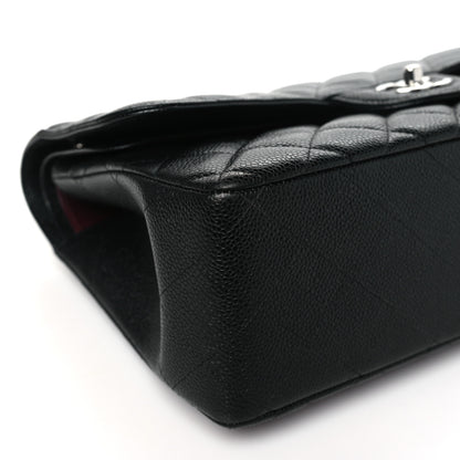 Chanel Caviar Quilted Jumbo Double Flap Black 9 of 10