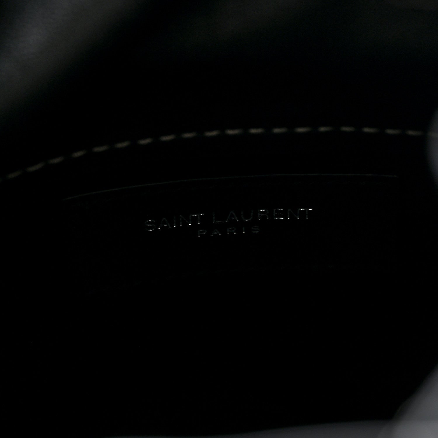 Saint Laurent Smooth Calfskin Studded Small Bahia Drawstring Bucket Bag Black Multicolor 6 of 9