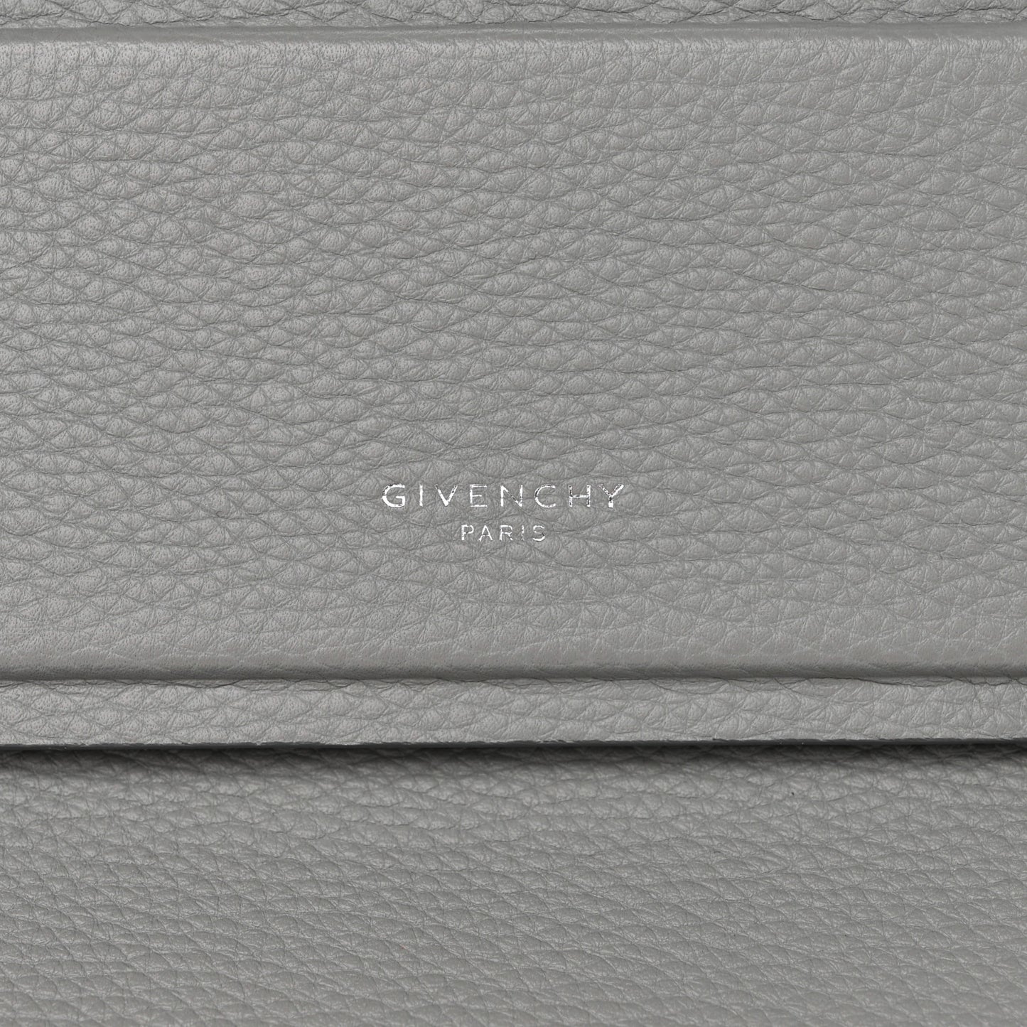Grained Calfskin Mini Horizon Satchel Pearl Grey