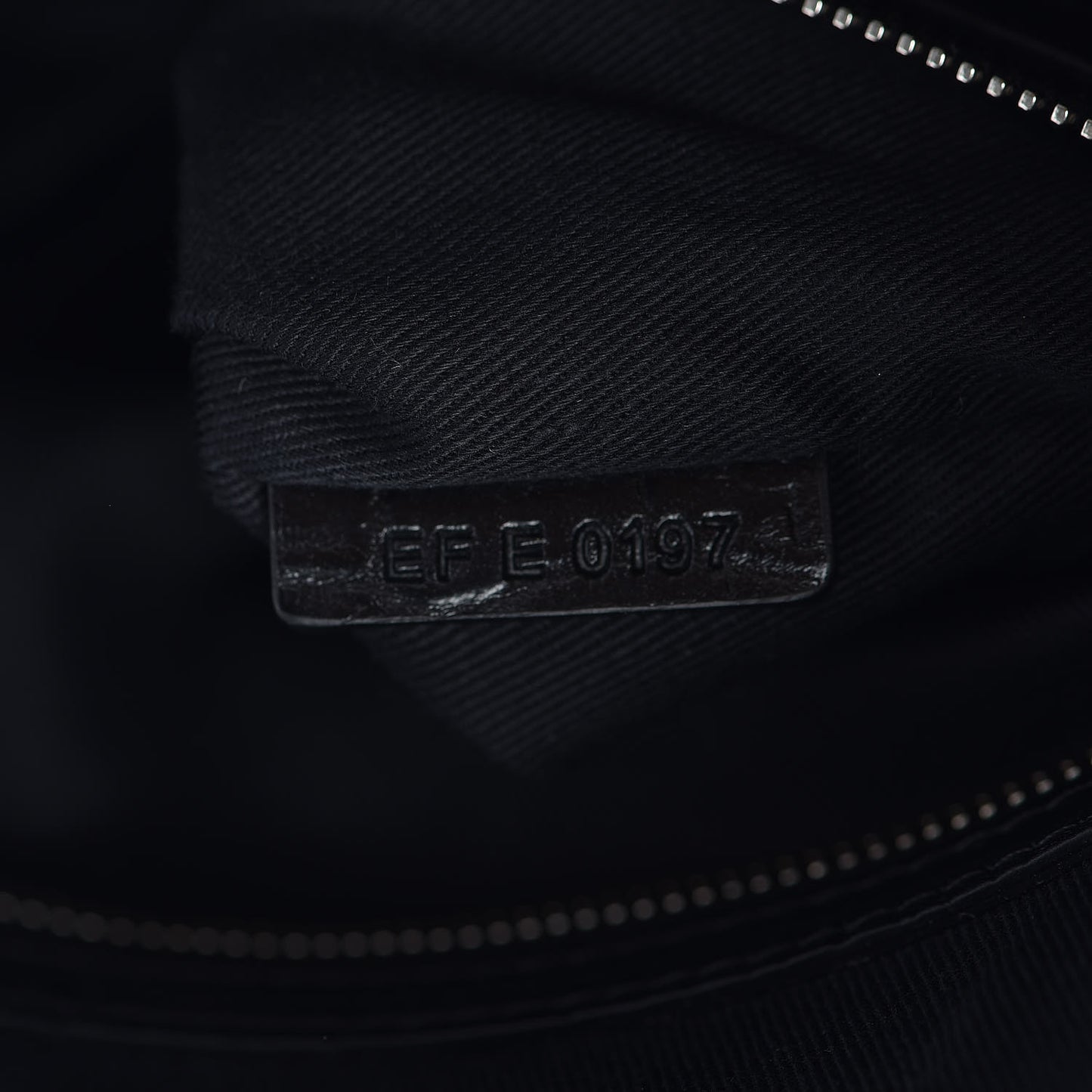 Calfskin Crocodile Embossed Document Holder Black White