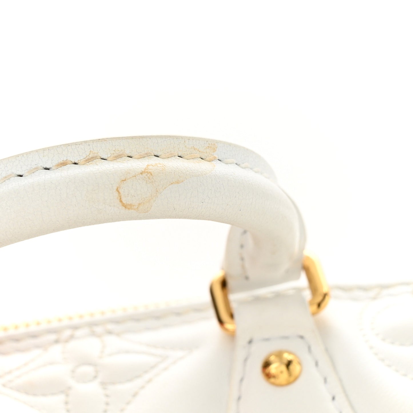 Calfskin Bubblegram Papillon BB Snow White