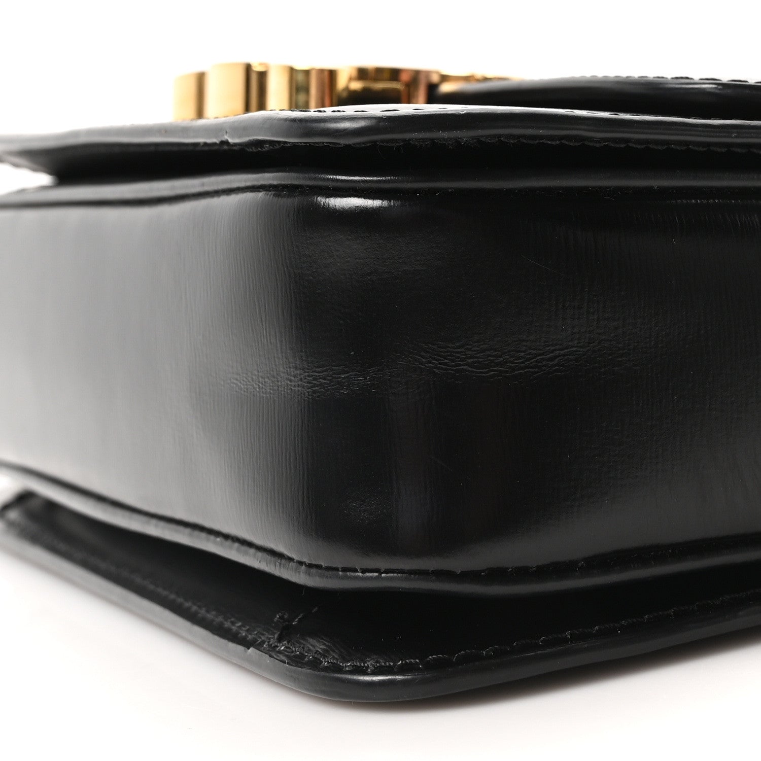 Celine Shiny Calfskin Teen Triomphe Black 10 of 10