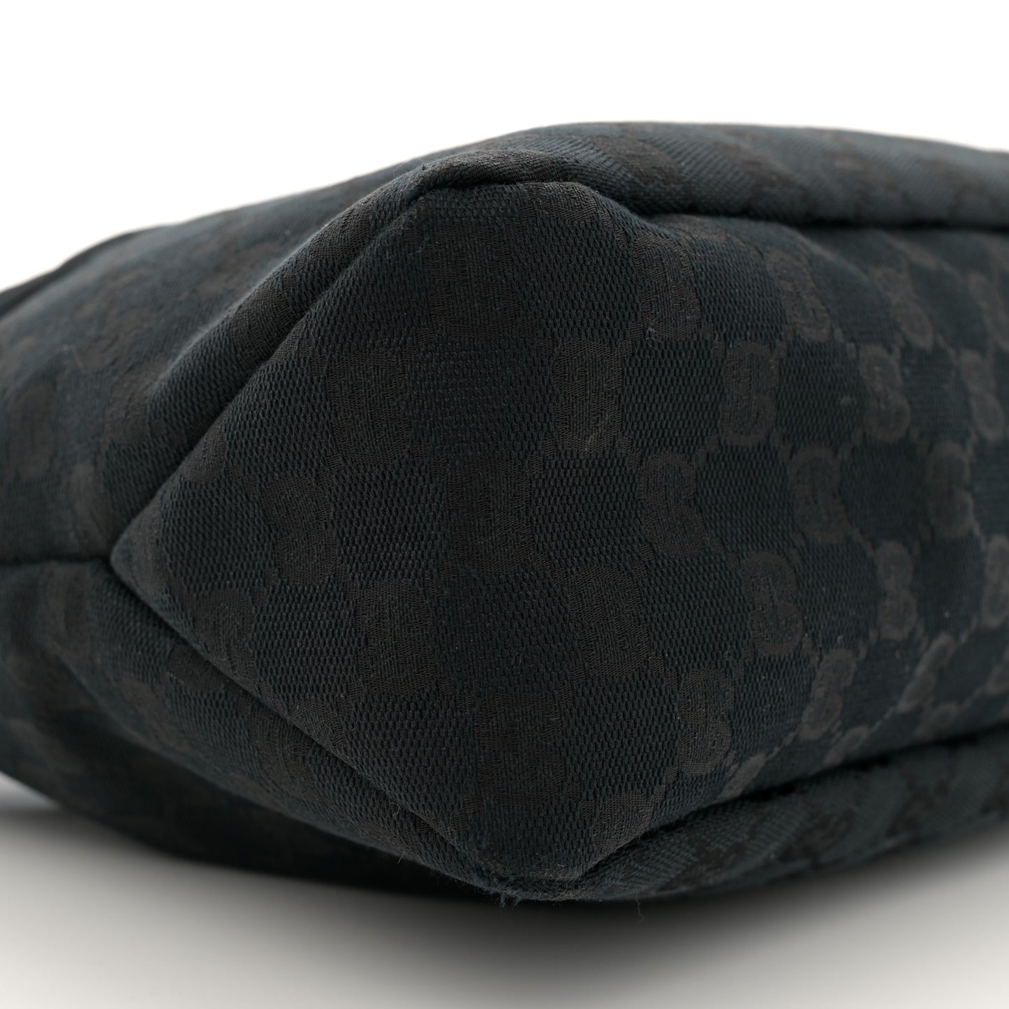 Monogram Medium Horsebit Chain Hobo Black