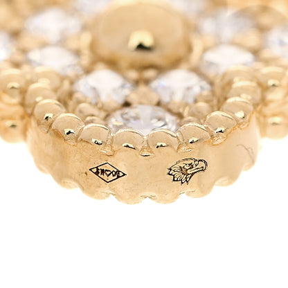 Van Cleef & Arpels 18K Yellow Gold Diamond 5 Motifs Vintage Alhambra Bracelet 5 of 7