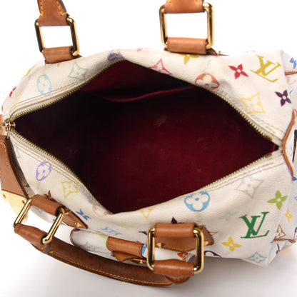 Louis Vuitton Monogram Multicolor Speedy 30 White 5 of 10